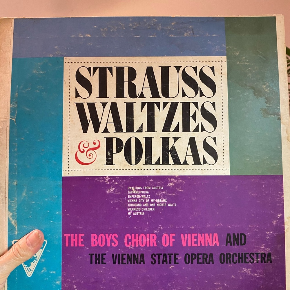 Vintage Vinyl LP Record Strauss Waltzes & Polkas